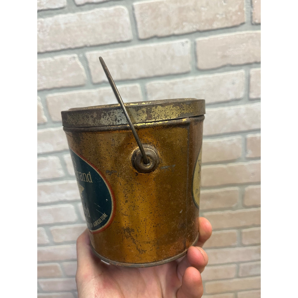 Vintage Swift's Silverleaf Brand Lard Bucket Tin Pail Advertising