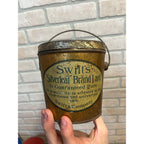Vintage Swift's Silverleaf Brand Lard Bucket Tin Pail Advertising