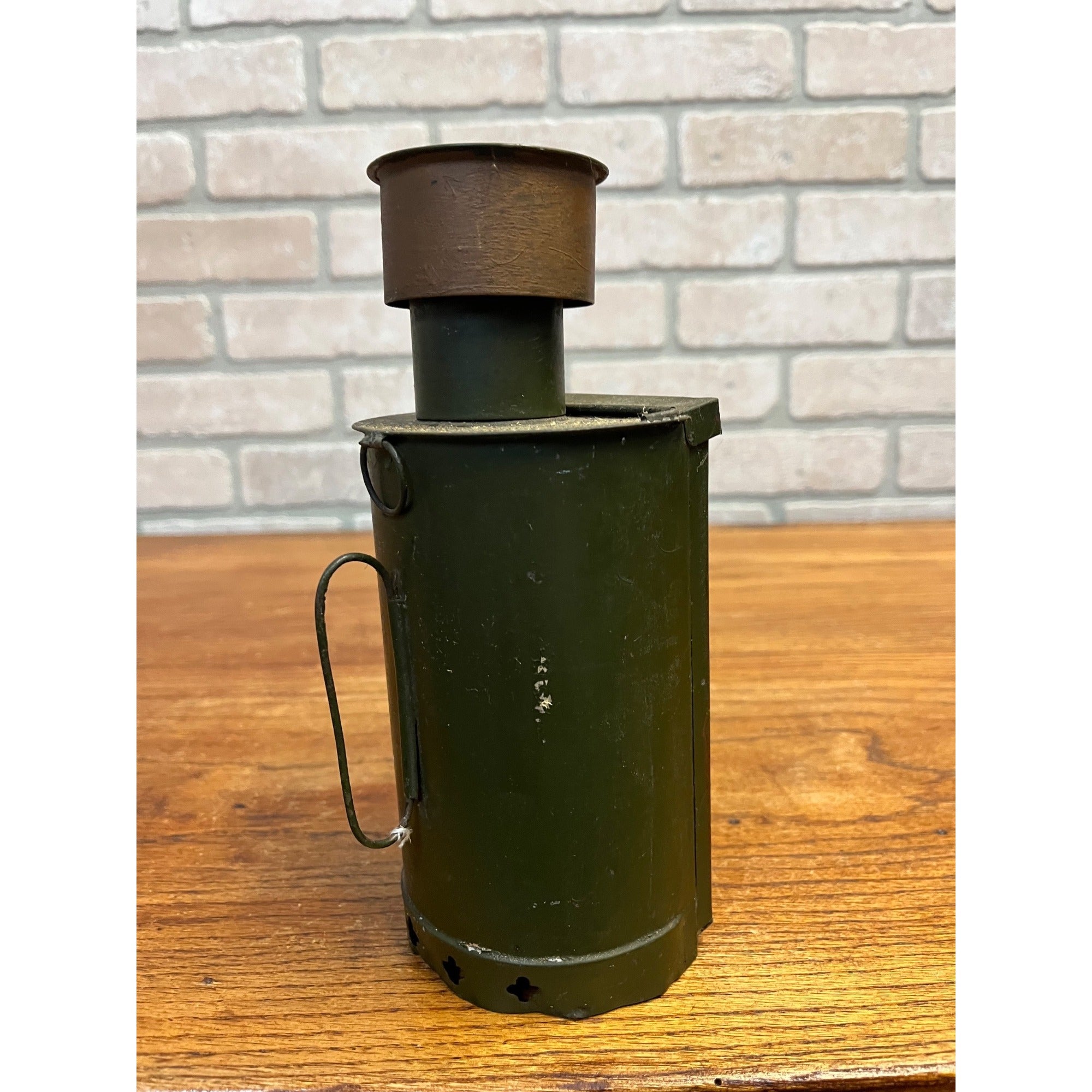 Antique 1900s Copper Photographer's Dark Room Candle Light Lamp Lantern