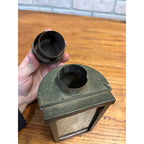 Antique 1900s Copper Photographer's Dark Room Candle Light Lamp Lantern