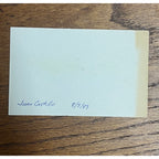 Juan Castillo Signed Autographed Cut Index Card Milwaukee Brewers