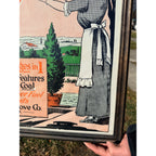 Vintage Champion Gas & Coal Range Stove Co. Cleveland Advertising Sign 1930s