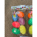 Vintage Easter Egg Lot (18) Jumbo Eggsville USA Peoria Plastics Sealed NOS 1990s