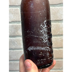 Antique Amber E.L. Husting Milwaukee Wisconsin Beer Bottle