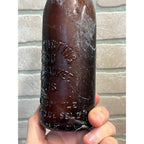 Antique Amber E.L. Husting Milwaukee Wisconsin Beer Bottle