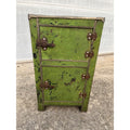 Antique c1900 Salesman Sample Miniature Ice Box Functional Model Green Paint