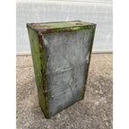 Antique c1900 Salesman Sample Miniature Ice Box Functional Model Green Paint