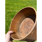 Antique Primitive 19th c. Large Wooden Grain Measure S. Farrar Royalston Mass MA