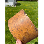 Antique Primitive 19th c. Large Wooden Grain Measure S. Farrar Royalston Mass MA