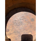 Antique Primitive 19th c. Large Wooden Grain Measure S. Farrar Royalston Mass MA