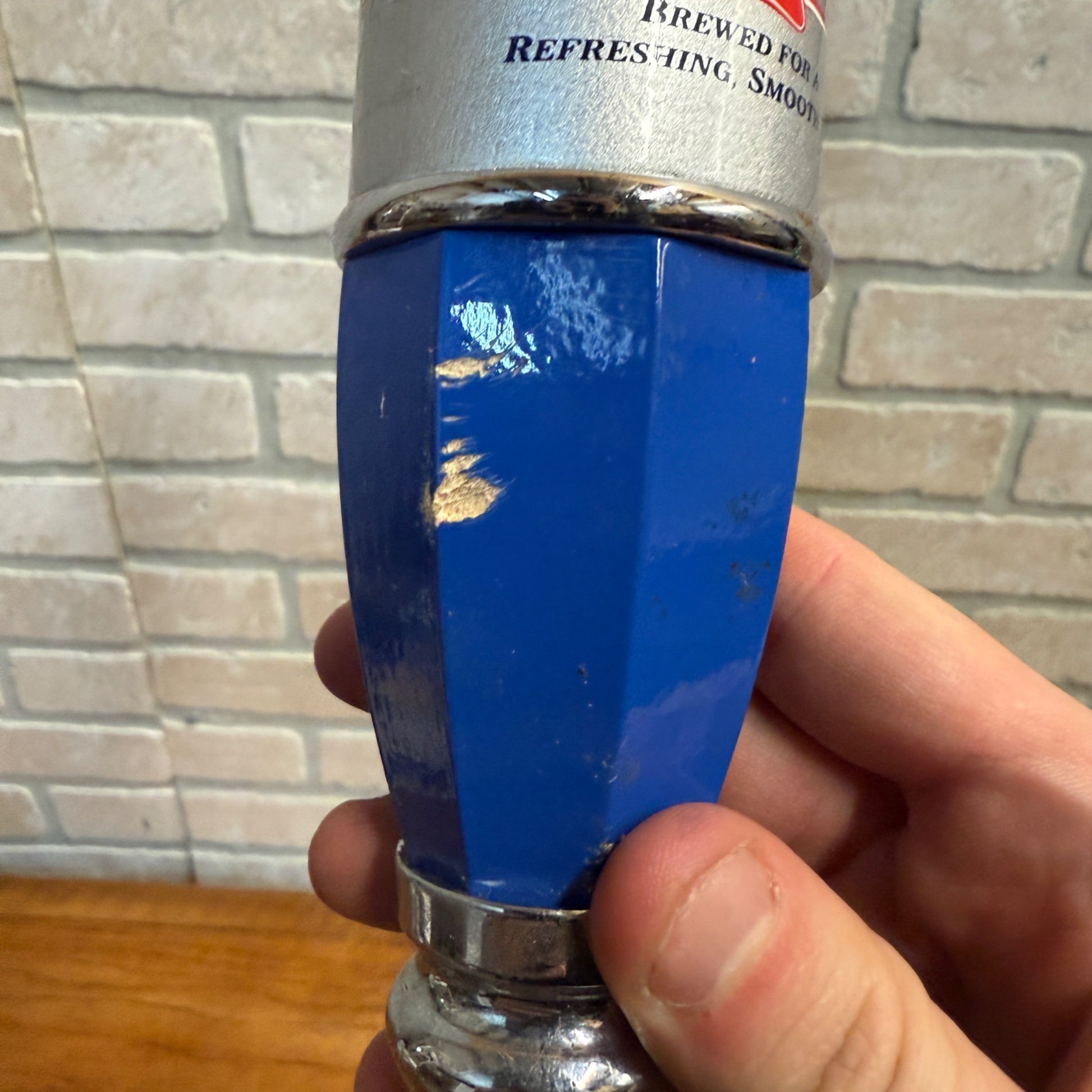 Milwaukee's Miller Best Light 12” Vintage Beer Tap Handle Knob Blue