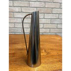 Vintage MCM Gabis Swedish Modern Stainless Cocktail Pitcher Sleek Modernist