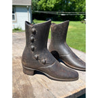 Antique Victorian Cast Iron Button Boot Shoe Forms Store Display Mannequin Lasts Pair