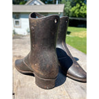 Antique Victorian Cast Iron Button Boot Shoe Forms Store Display Mannequin Lasts Pair