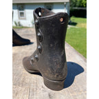 Antique Victorian Cast Iron Button Boot Shoe Forms Store Display Mannequin Lasts Pair