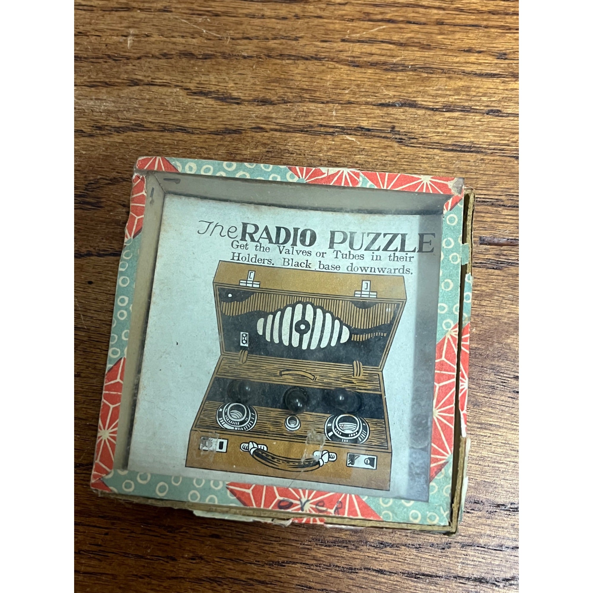 Vintage 1930s Dexterity Palm Game Radio Puzzle Tubes - As-is