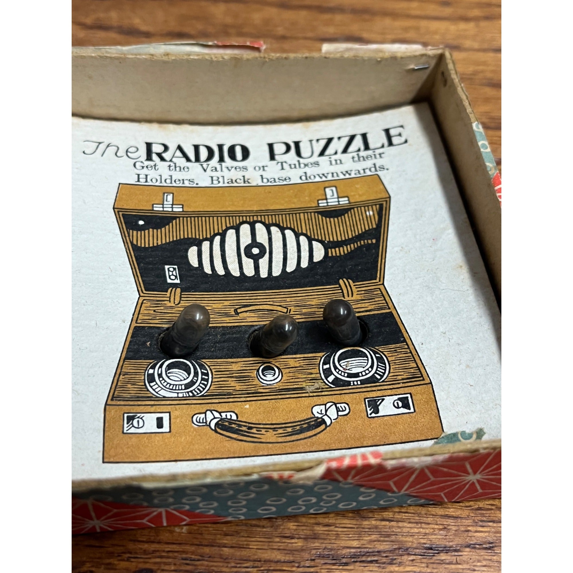 Vintage 1930s Dexterity Palm Game Radio Puzzle Tubes - As-is