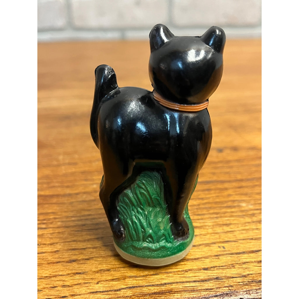 Vintage 1930s Halloween Black Cat Celluloid Rattle Toy Antique Early