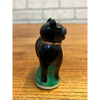 Vintage 1930s Halloween Black Cat Celluloid Rattle Toy Antique Early