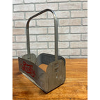 Vintage 1940's Pepsi Cola Double Dot Soda Embossed Metal 6 Bottle Carrier