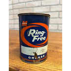 Vintage Macmillan Ring-Free Grease Can 1lb Garage Gas Auto Advertising