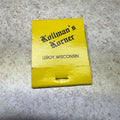 Kollman Korner Leroy Wis Supper Club Advertising Matchbook