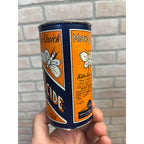 Vintage Moth-O-Cide Moth Killer Advertising Tin Can Insecticide Display
