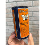 Vintage Moth-O-Cide Moth Killer Advertising Tin Can Insecticide Display
