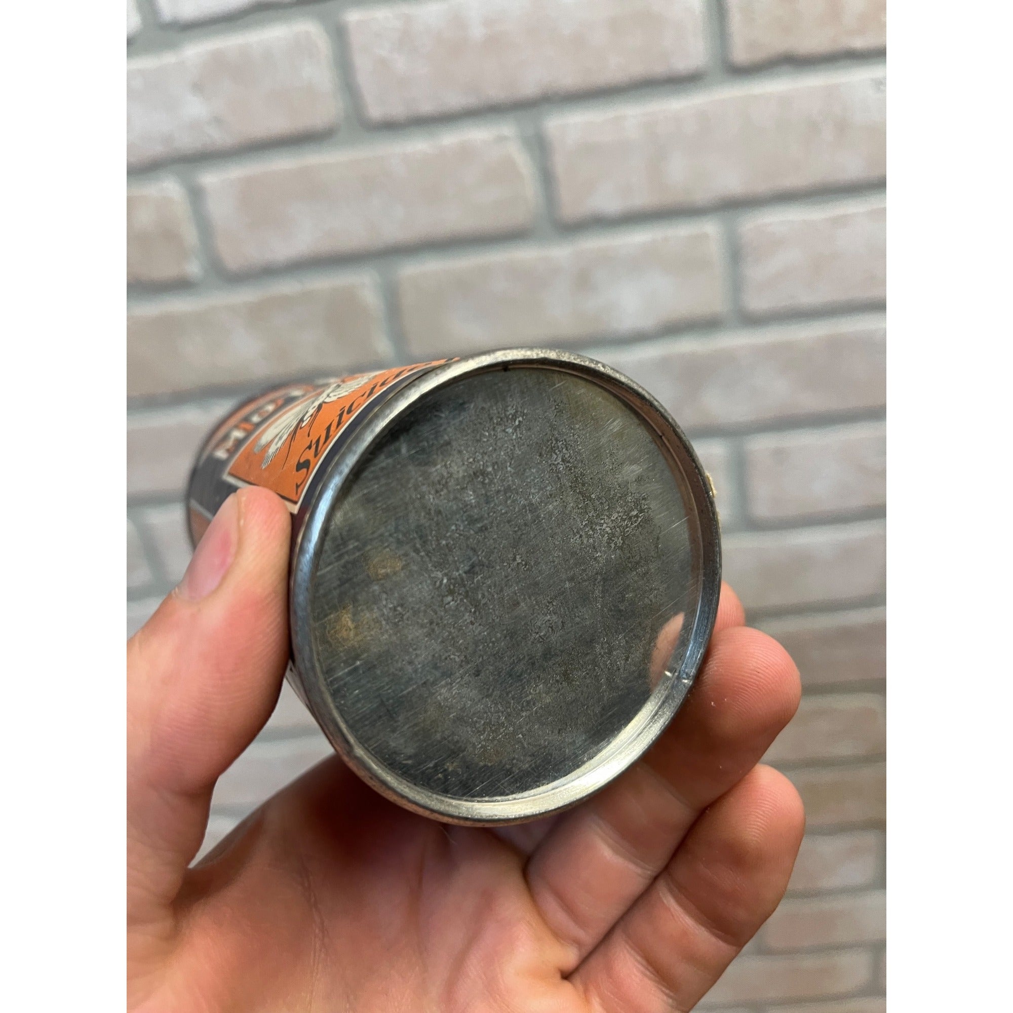 Vintage Moth-O-Cide Moth Killer Advertising Tin Can Insecticide Display