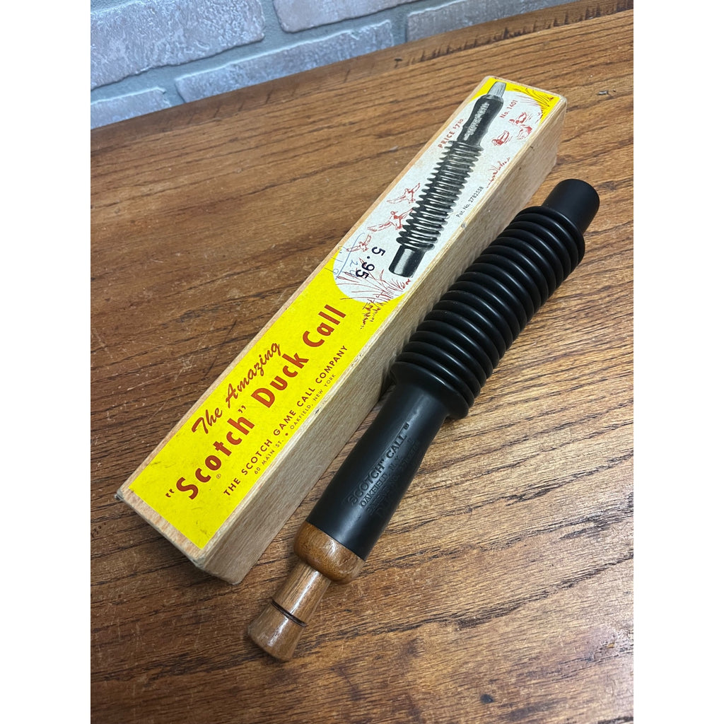 The Amazing Scotch Duck Call Vintage In Original Box 1401 Oakfield, NY USA