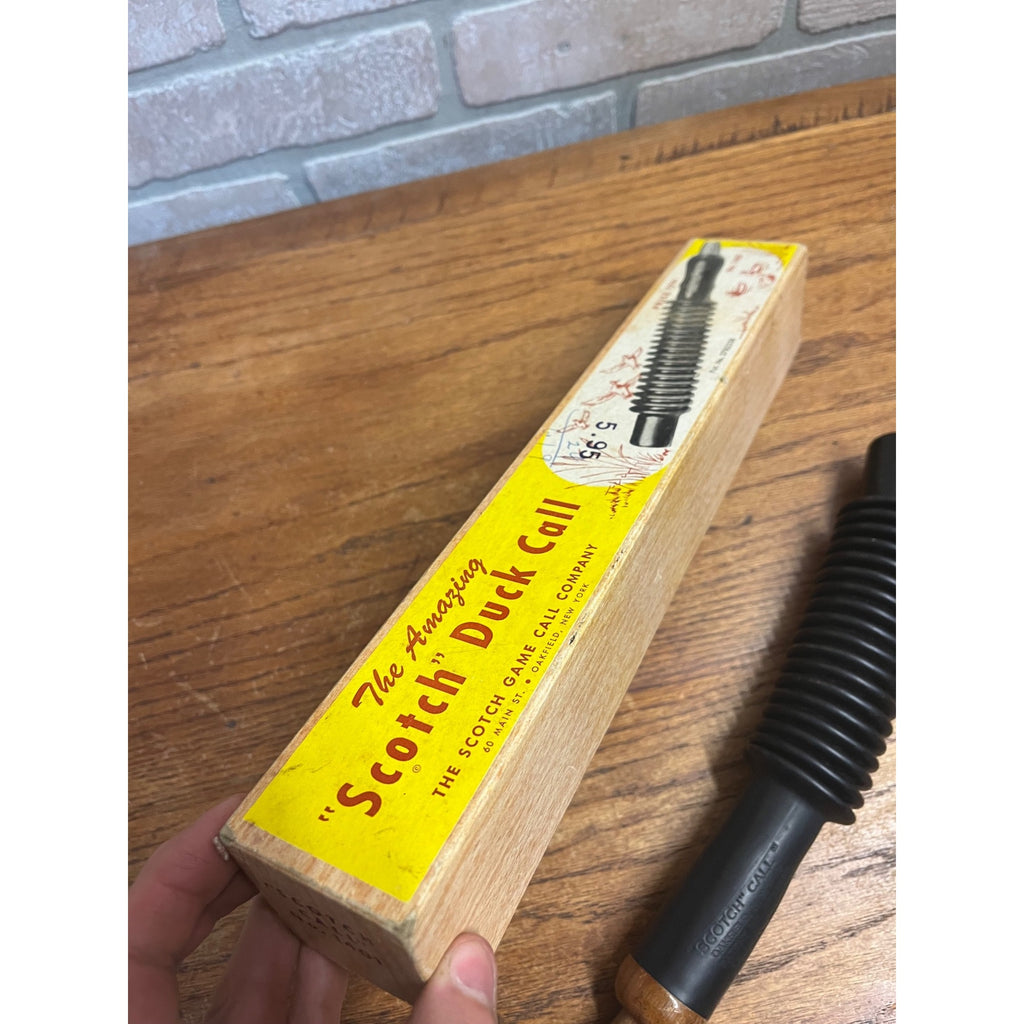 The Amazing Scotch Duck Call Vintage In Original Box 1401 Oakfield, NY USA