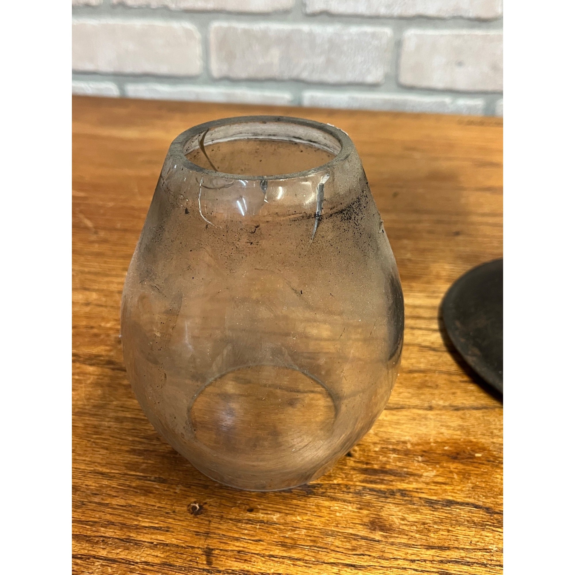 CHICAGO MILWAUKEE RAILROAD LANTERN BELL BOTTOM w/ Northwestern Globe C.M.& St. P. Ry 1895