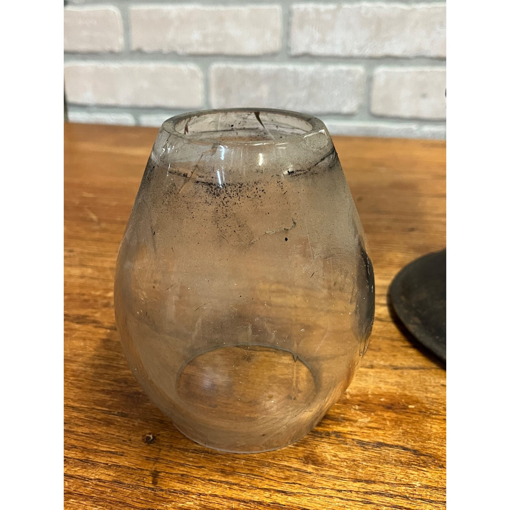 CHICAGO MILWAUKEE RAILROAD LANTERN BELL BOTTOM w/ Northwestern Globe C.M.& St. P. Ry 1895