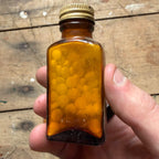 Vintage Eli Lilly Calcium Sulphide Tablets No 343 Amber Pharmacy FULL Bottle