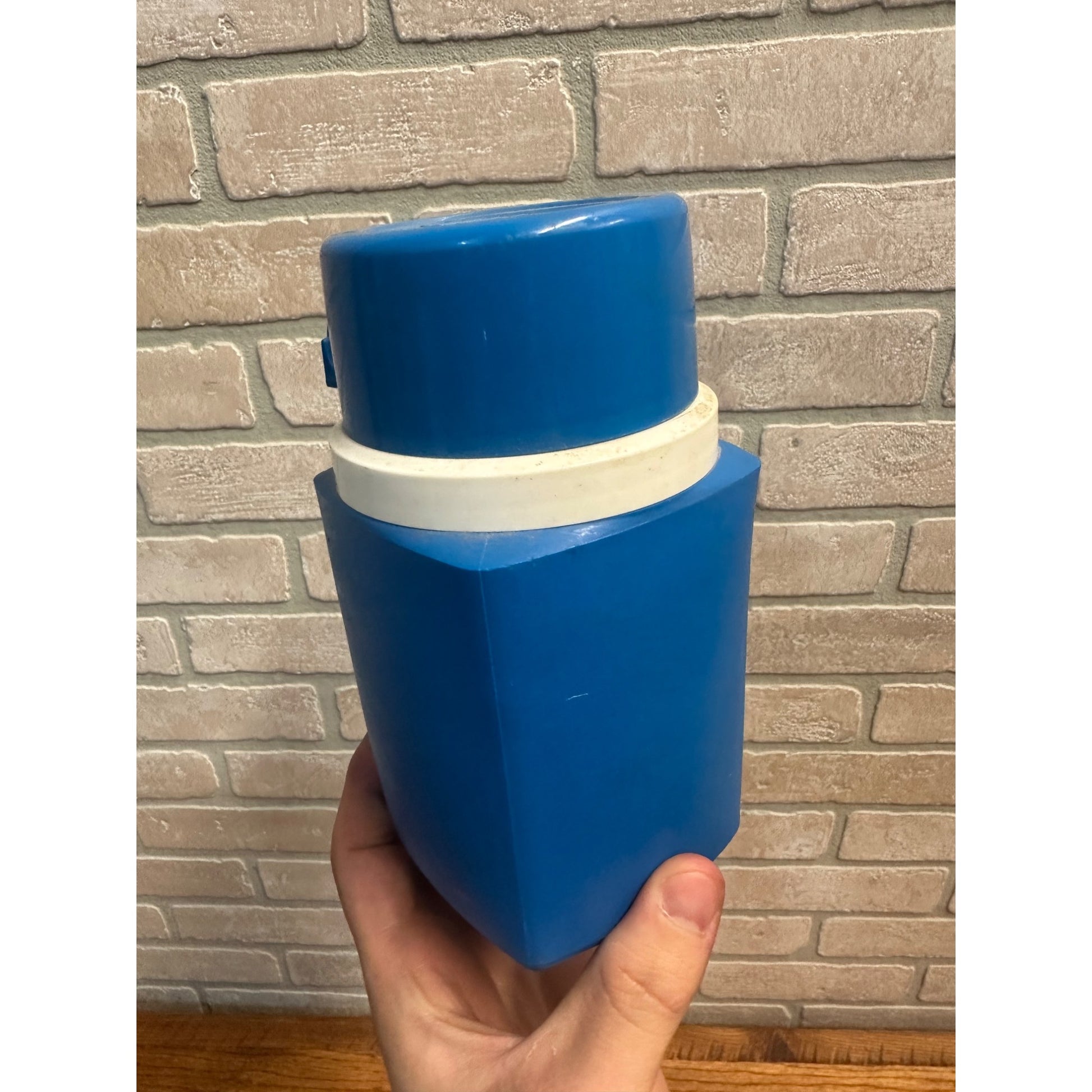 Vintage 1965 Snoopy and Woodstock Blue Lunchbox Thermos Peanuts Replacement