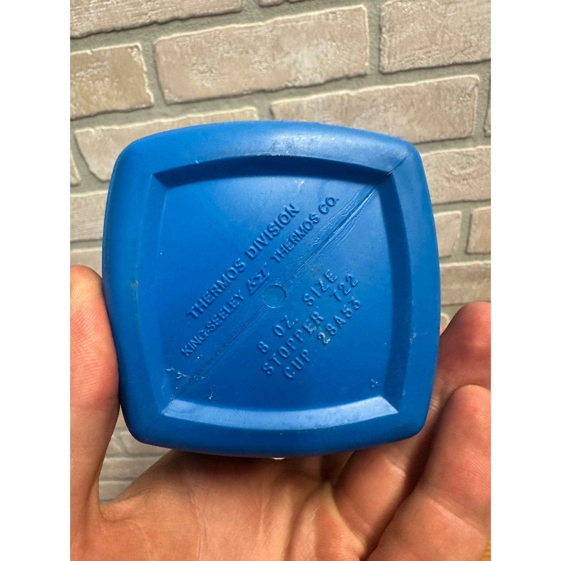 Vintage 1965 Snoopy and Woodstock Blue Lunchbox Thermos Peanuts Replacement