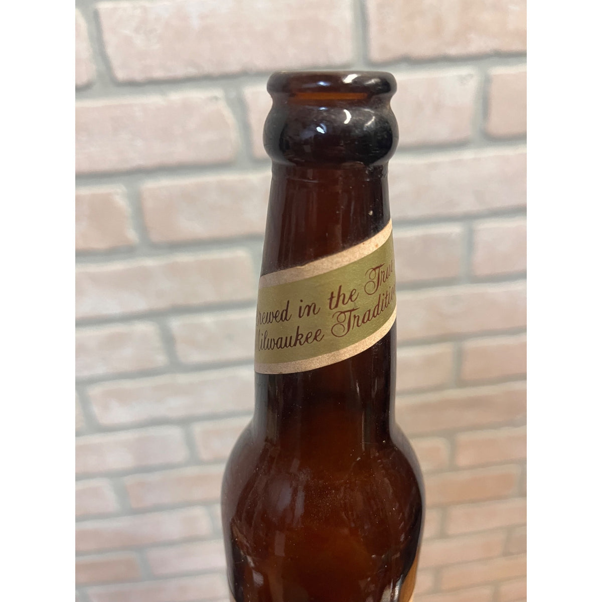 Vintage Gettelman Beer Miller Brewing Co Paper Label Bottle Milwaukee 12oz