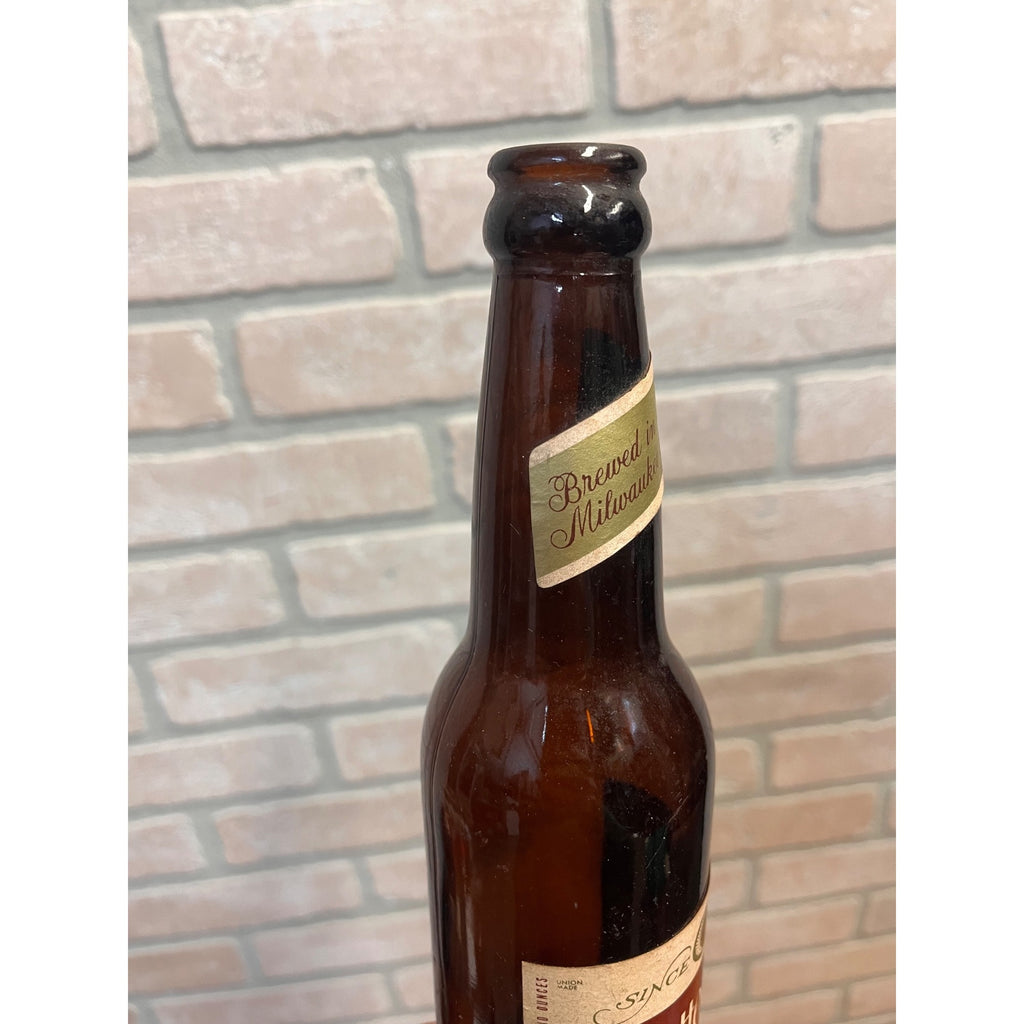 Vintage Gettelman Beer Miller Brewing Co Paper Label Bottle Milwaukee 12oz