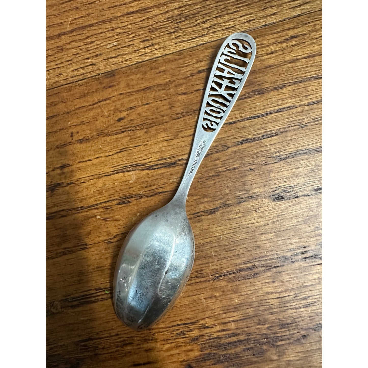 Vintage Sioux Falls Solid STERLING Silver Souvenir Spoon South Dakota