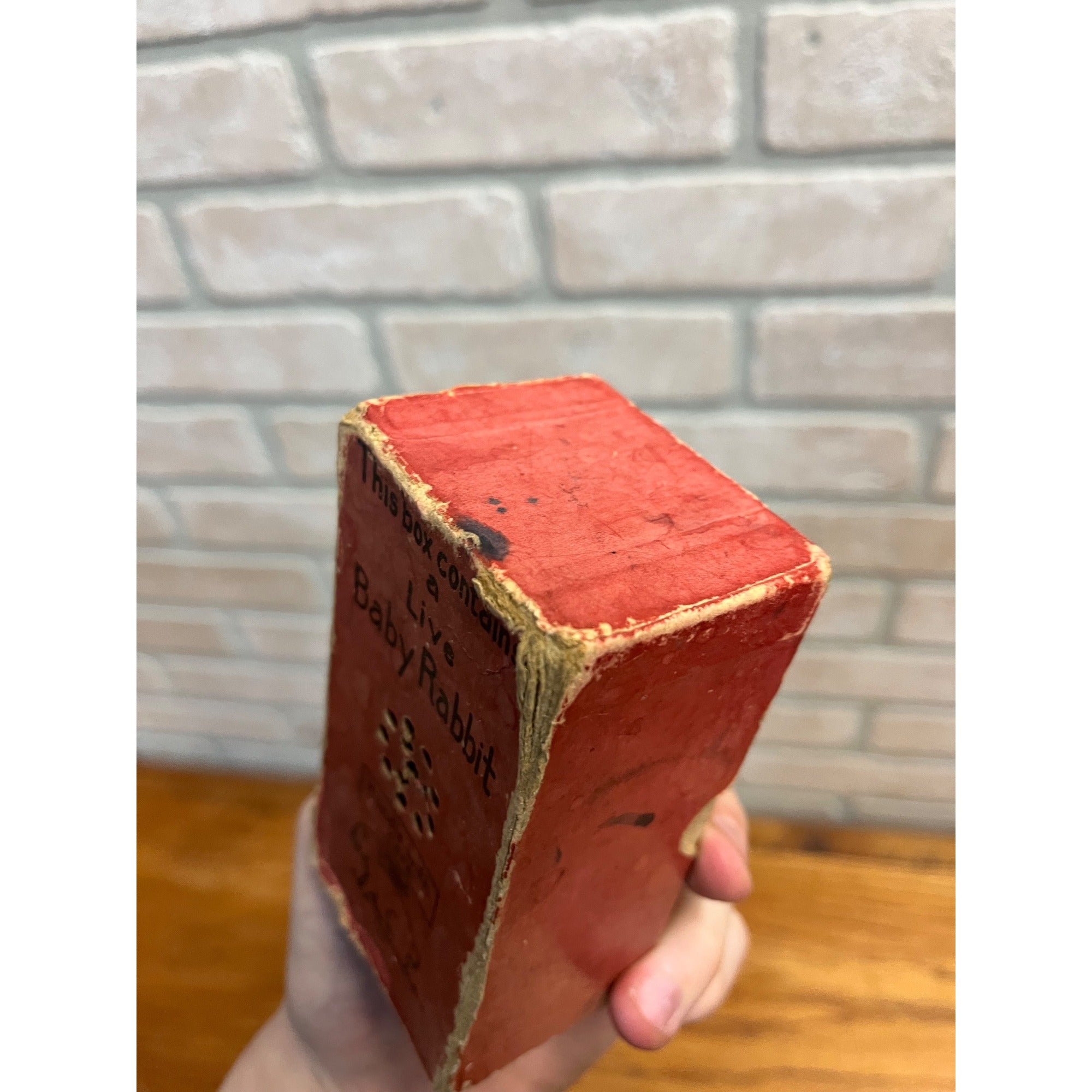 Vintage 1939 Adams Co Live Baby Rabbit Easter Bunny Joke Gag Gift Novelty Box