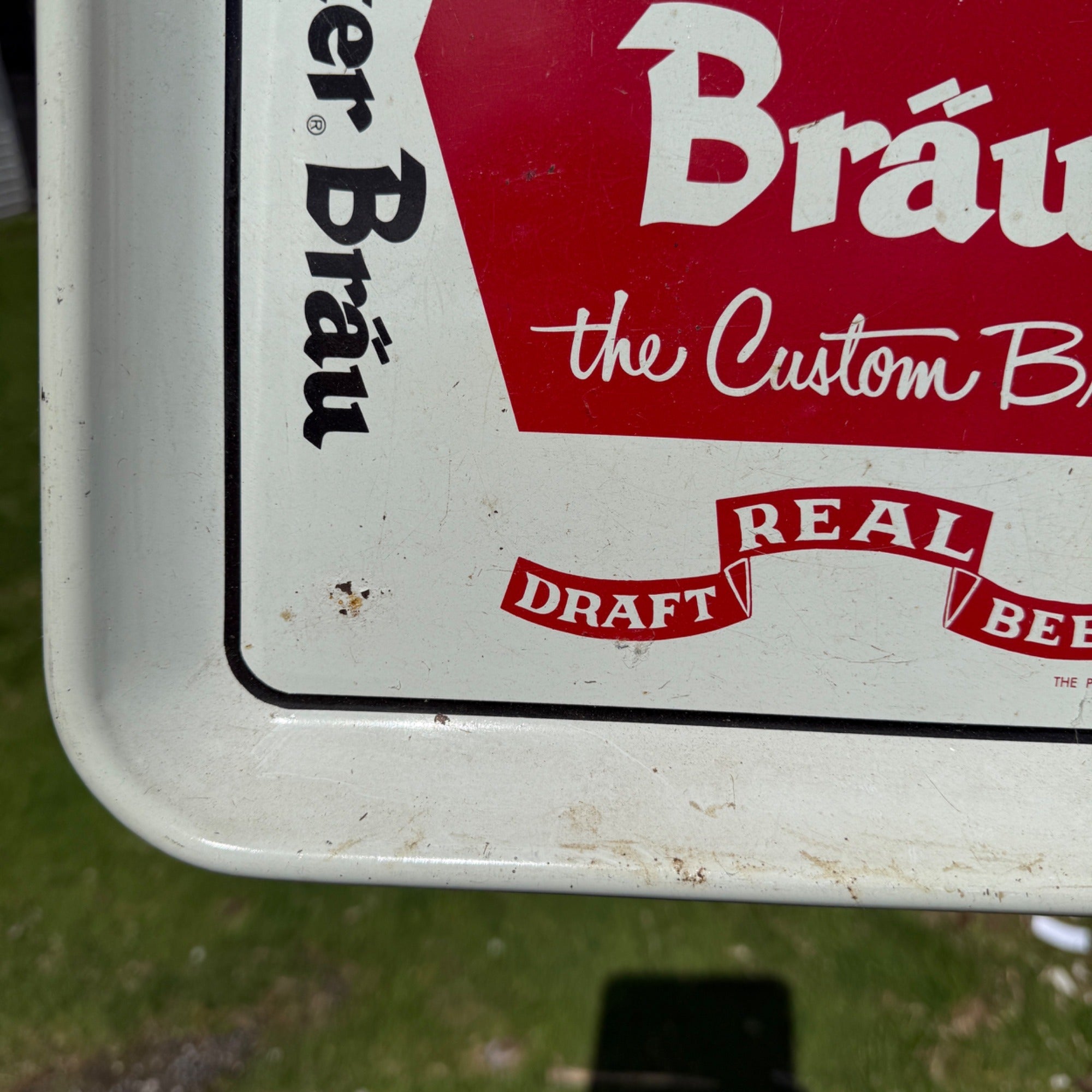 Vintage Meister Brau Beer Tray 13" Square Chicago Peter Hand Brewery Advertising