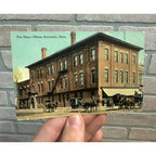 Mayo Offcies Rochester Minn. Minnesota Postcard MN Building Horses