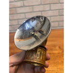 Vintage Justrite Miners Work Hat Helmet Carbide Lamp Lantern Light Brass USA