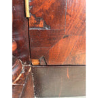 Antique 1800s Empire Flame Mahogany Buffet Kitchen Sideboard w/ Carved Claw Feet