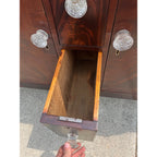 Antique 1800s Empire Flame Mahogany Buffet Kitchen Sideboard w/ Carved Claw Feet