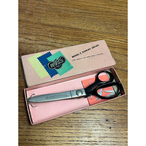 Vintage Wiss Model C Pinking Shears In Original Box