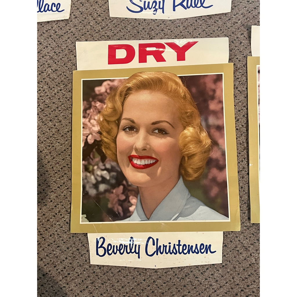 RARE Rheingold Beer Banner Advertising Pennants Miss 1957 Store Display Sign