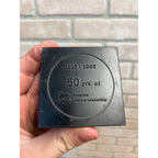 Vintage Amity Leather Company West Bend Wisconsin Advertising Paperweight 50 Yrs