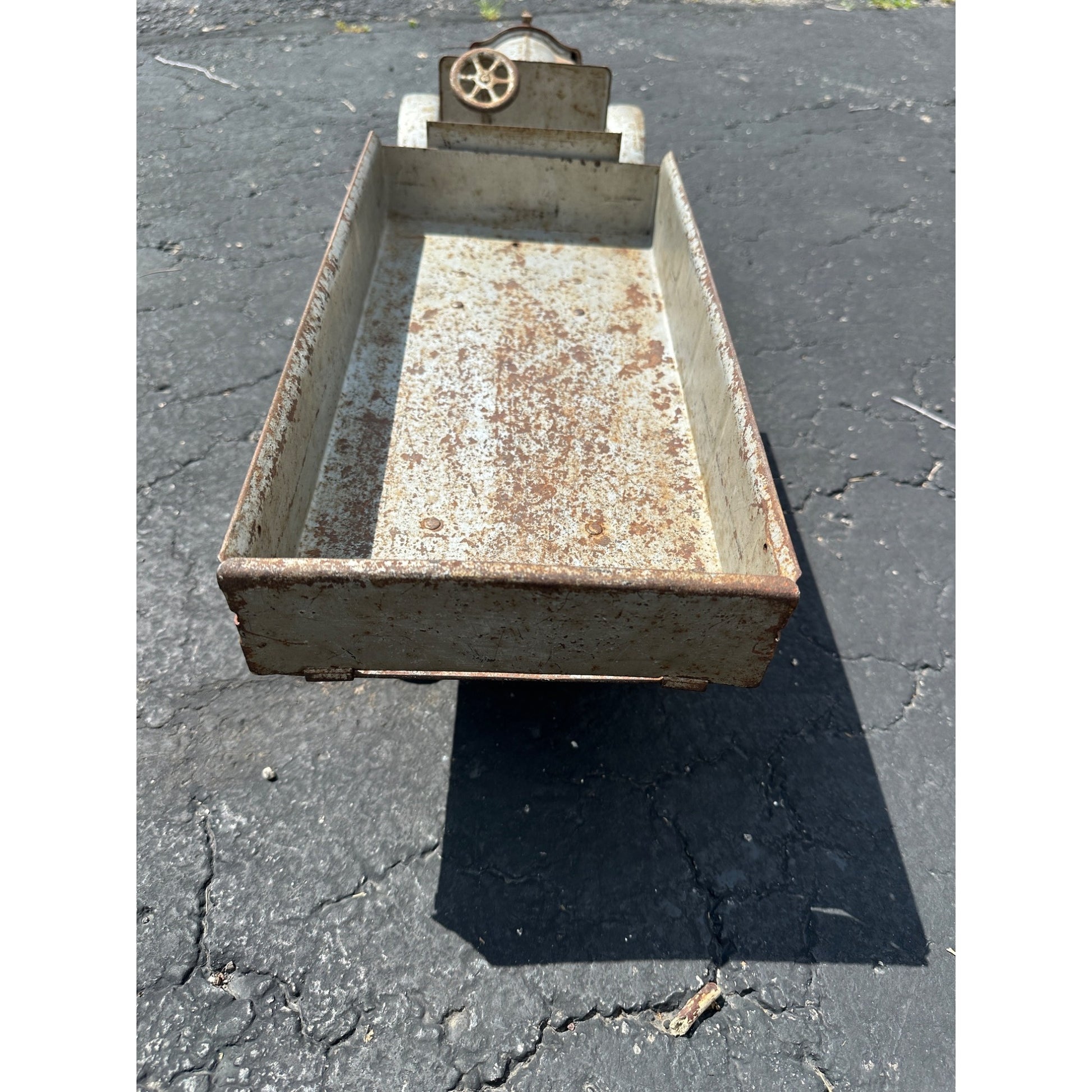 Original Vintage 1920s Keystone Pressed Steel Dump Truck Toy 26" Long