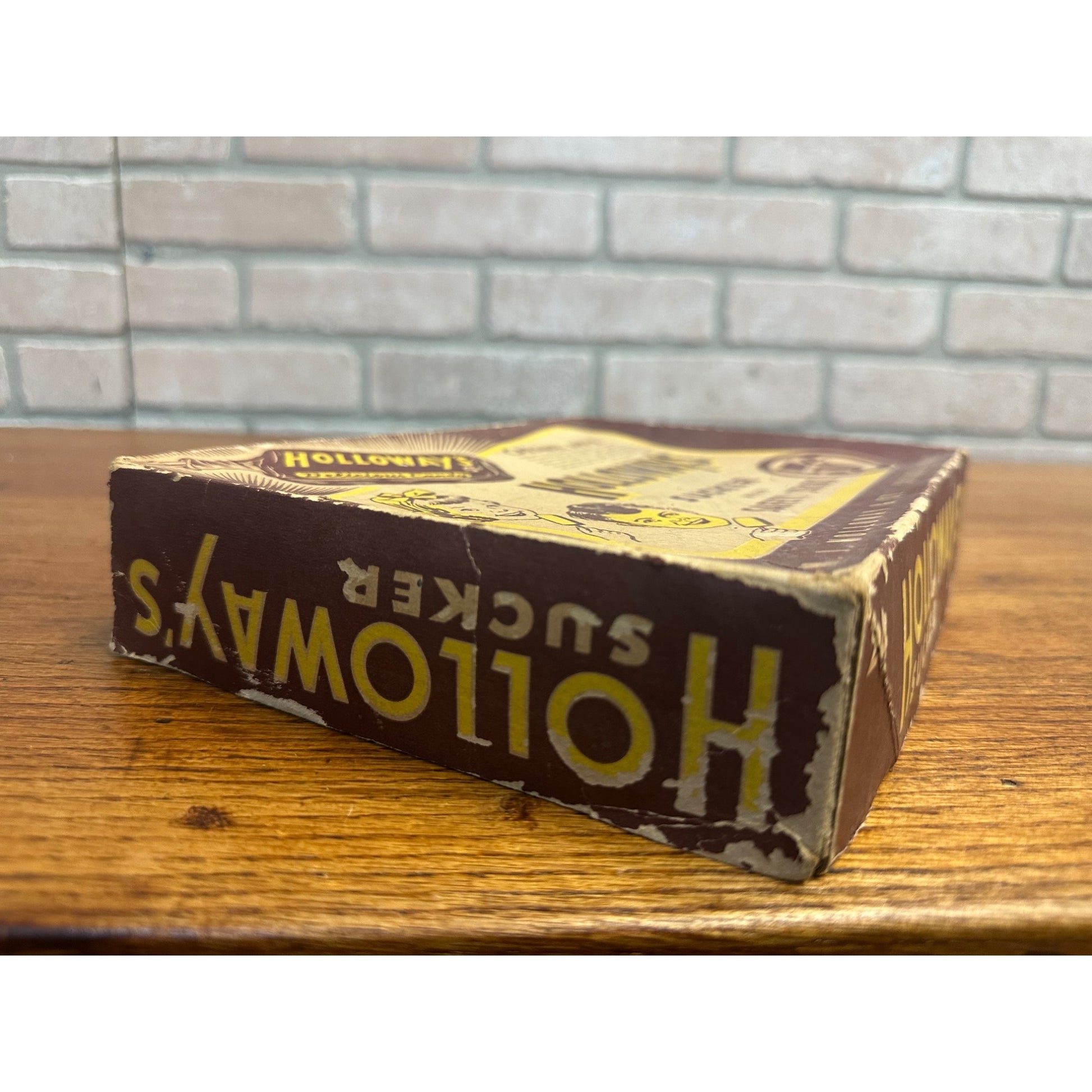 Vintage Holloway's 5 Cent Candy Store Display Box 1940s Carmel Apple Suckers